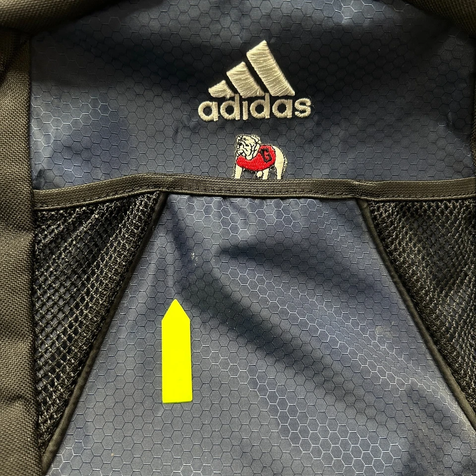 Georgia Bulldogs Adidas Backpack Black Blue 17" x 9" x 9" - Image 2 of 4