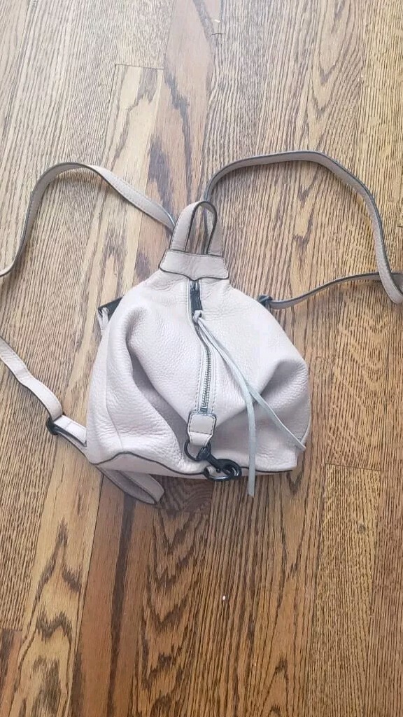 Rebecca Minkoff Light Gray Pebbled Leather Backpack Grey Julian Backpack by Rebecca Minkoff Accessories | Rent  main image 2