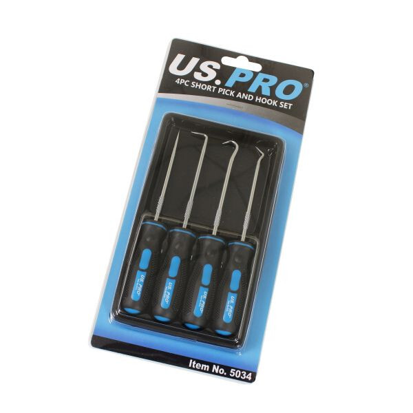 US PRO 4pc Short Mini Pick & Hook Set 5034 - Image 9
