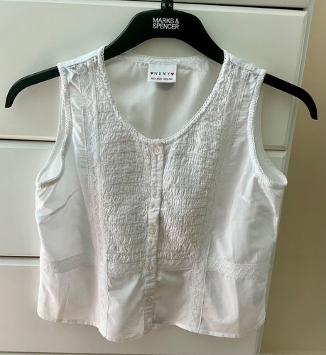 Girls bundle 3 x Next & Tiger Lily summer tops. White and pink. Vgc age 11-12 - Picture 2 of 19
