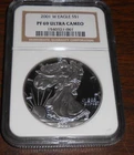 2001 W AMERICAN SILVER EAGLE NGC PF 69 ULTRA CAMEO