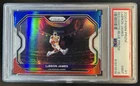 2020-21 Panini Prizm LeBron James Red, White and Blue Prizm #1 Lakers PSA 9