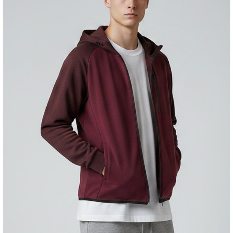 Uniqlo Men's Dry Stretch Jacket Zip Red Large