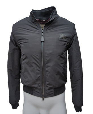 Burberry Jacke Medium XS IT 46 schwarz Logo leicht leicht wattiert