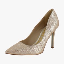Sam Edelman Hazel Womens Heels Gold Plisse