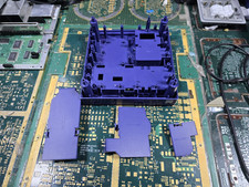 Nintendo GameCube Exact Bottom Case Purple w/Exact Port Covers -Just OK-READ ALL