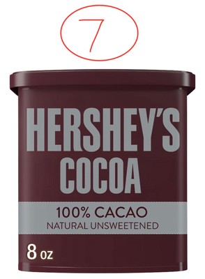 *7 Packs **Hershey s Natural Unsweetened Cocoa, Gluten Free, Can ( 8 oz. Each )
