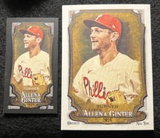 2024 Topps Allen & Ginter - Black Border Mini - Trea Turner - #39 + Base