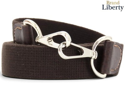 HERMES Garden Party TPM Shoulder Strap, Non-adjustable, Dark Brown Canvas