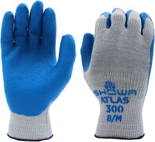 Atlas 300 Original 1994 Crinkle Grip Work Gloves,for Construction, Landscaping
