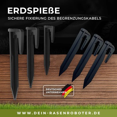 Heringe, Erdnägel & Erdspieße für Cramer Mähroboter (RM800, RM1000 uvm.)