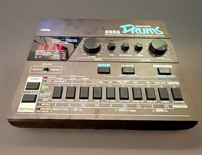 Korg DDM110 Super Drums Vintage Drum Machine-- Powers Up For Parts