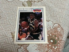 1989-90 Fleer Vernon Maxwell Autographed Signed Basketball Card Spurs Rockets RC