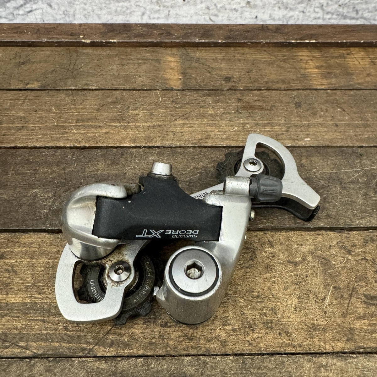 Vintage Shimano Deore XT RD-M735 Rear Derailleur 8 SIS LONG Cage