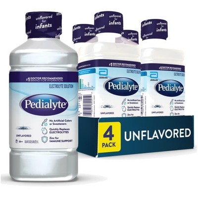 Essential Electrolyte Solution, Unflavored & , 1L Pack of 4 - Hydrate Fast