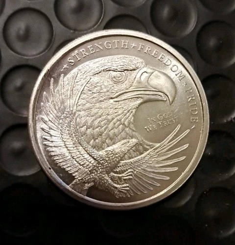 1/2 Troy Ounce Silver -  Double Eagle .999 Fine Silver Round