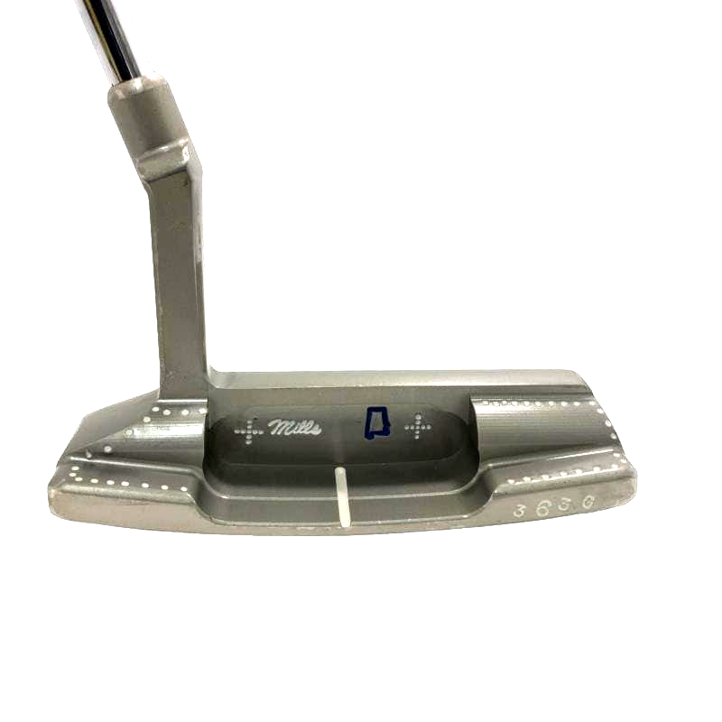 T.P. Mills Handmade TRAD2 FLAT-T Putter 34in Plumber Neck w/ HC
