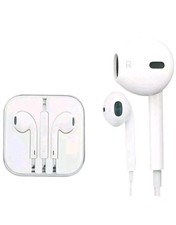 Genuine Apple Earbuds White Wired 3.5MM Jack - Microphone - Volume Control - NEW