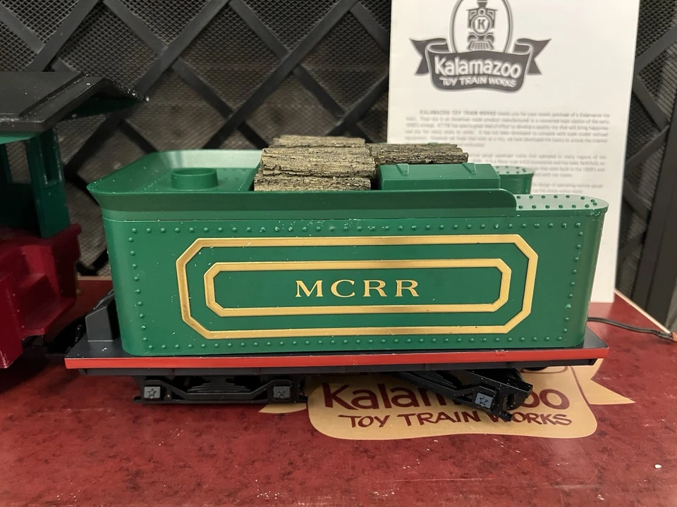 Vintage Kalamazoo G Scale Model Train Mountain Central 4-4-0 Steam Locomotive - Image 4 of 4