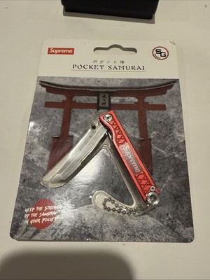 Supreme StatGear Pocket Samurai Knife Keychain Red SS18 Purchased