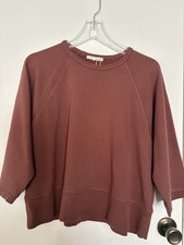 Zara Relaxed Sweatshirt Mauve Women  s Medium New With Tags