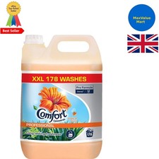 5L Comfort XXX Tropical Burst Detergent - Long-lasting Freshness for 178 Washes 9.00 per litre