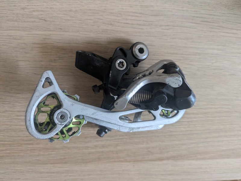 Shimano Deore XT RD-M773 10-speed rear derailleur retro