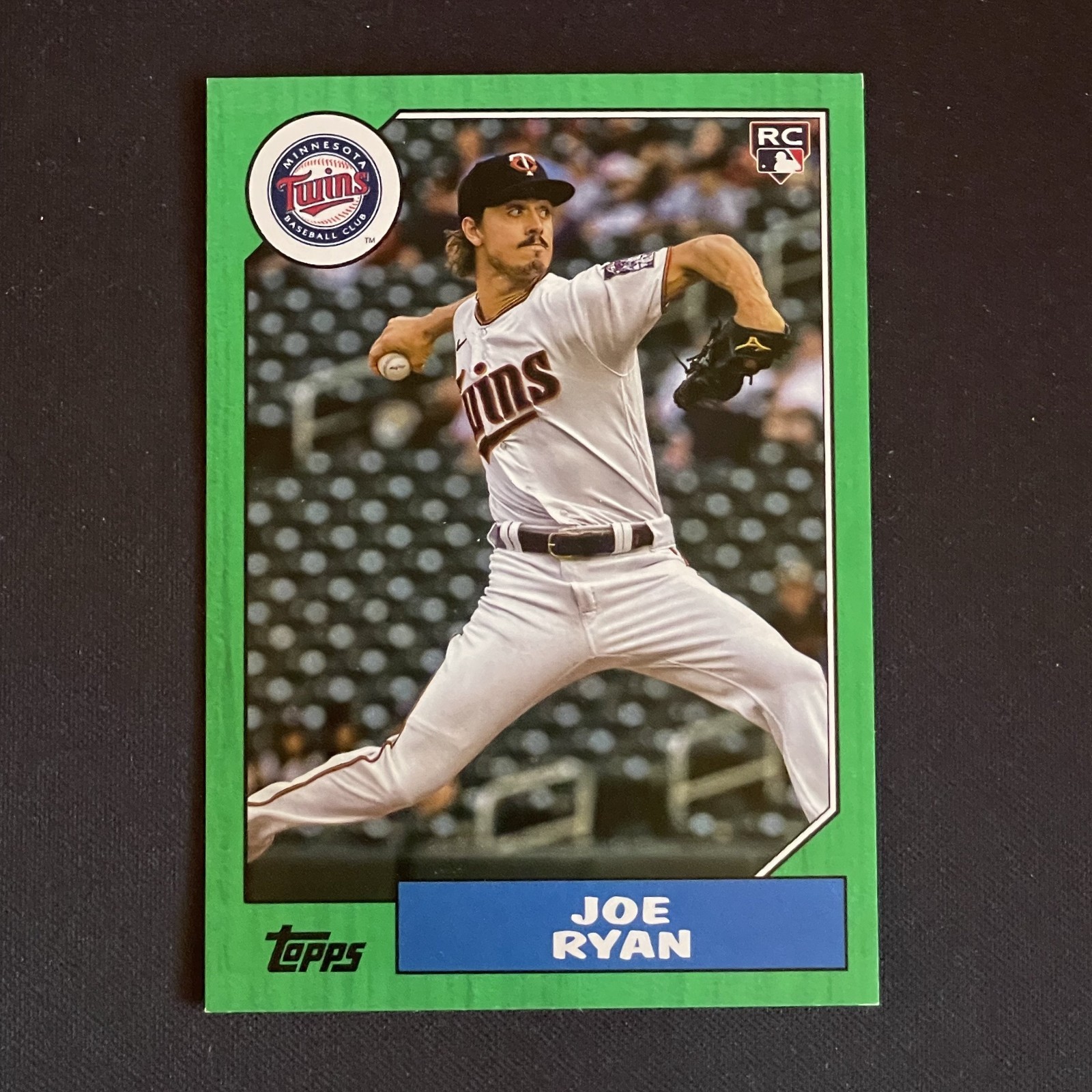 2022 Topps Archives - 1987 Topps Design Joe Ryan #256 Green Parallel #/125 RC