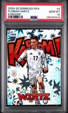 2024-25 PANINI DONRUSS FIFA KABOOM! #2 FLORIAN WIRTZ PSA 10 - VERY LOW POP!!