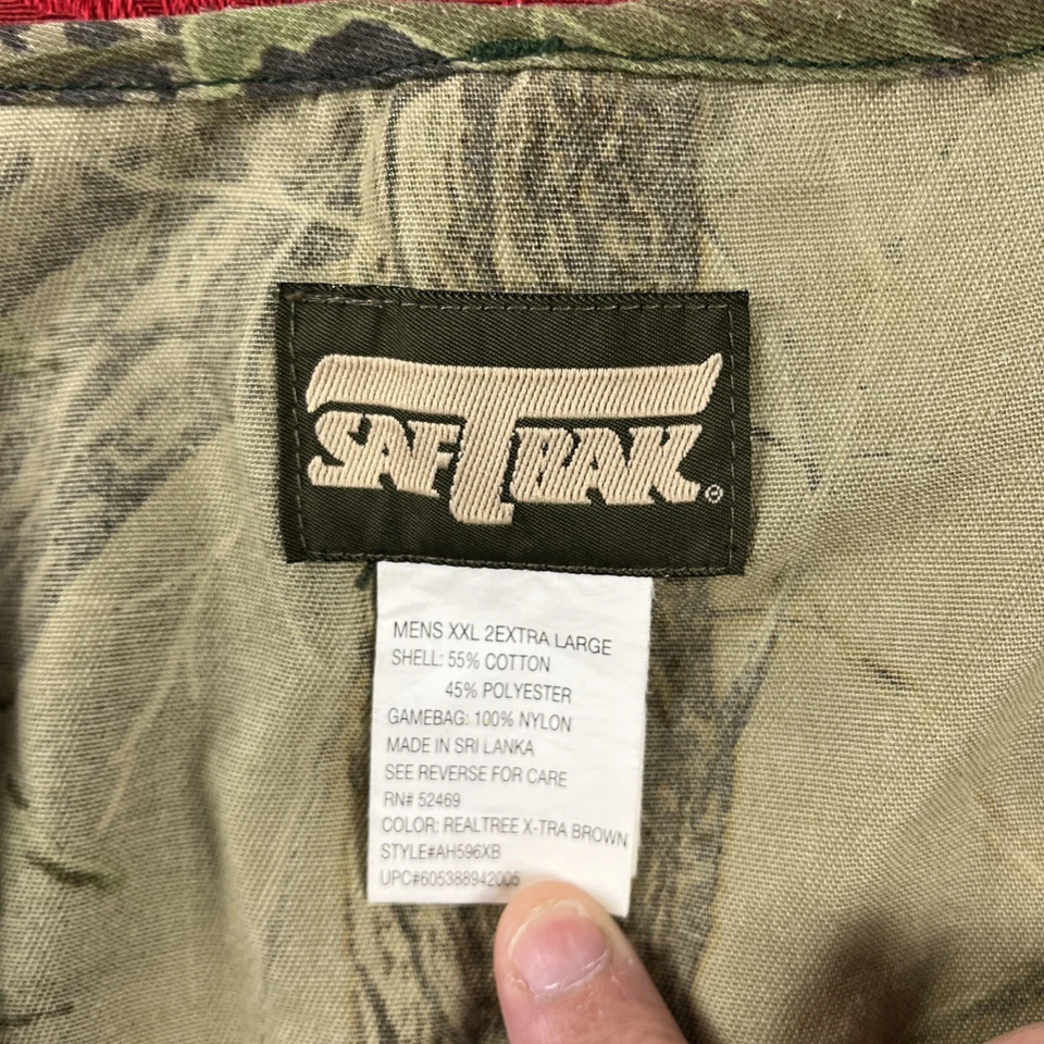 Chaleco de Colección Saf T Bak Para Hombres 2XL Camuflaje Tiro Sin Mangas Caza Realtree Foto 2 de 4