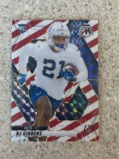 2025 Panini Mosaic DJ Giddens RC Rookie Red & White Stripe Prizm Colts