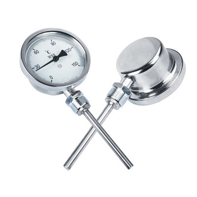 Thermometer Industrial Bimetal PT100 -50-500°C SS304 100mm M27*2 WSS-401 411