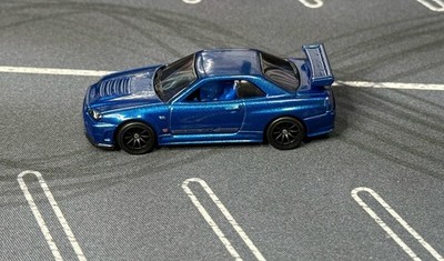 New 2026 Hot Wheels Blue Nissan Skyline GT-R34 Loose Factory Spun