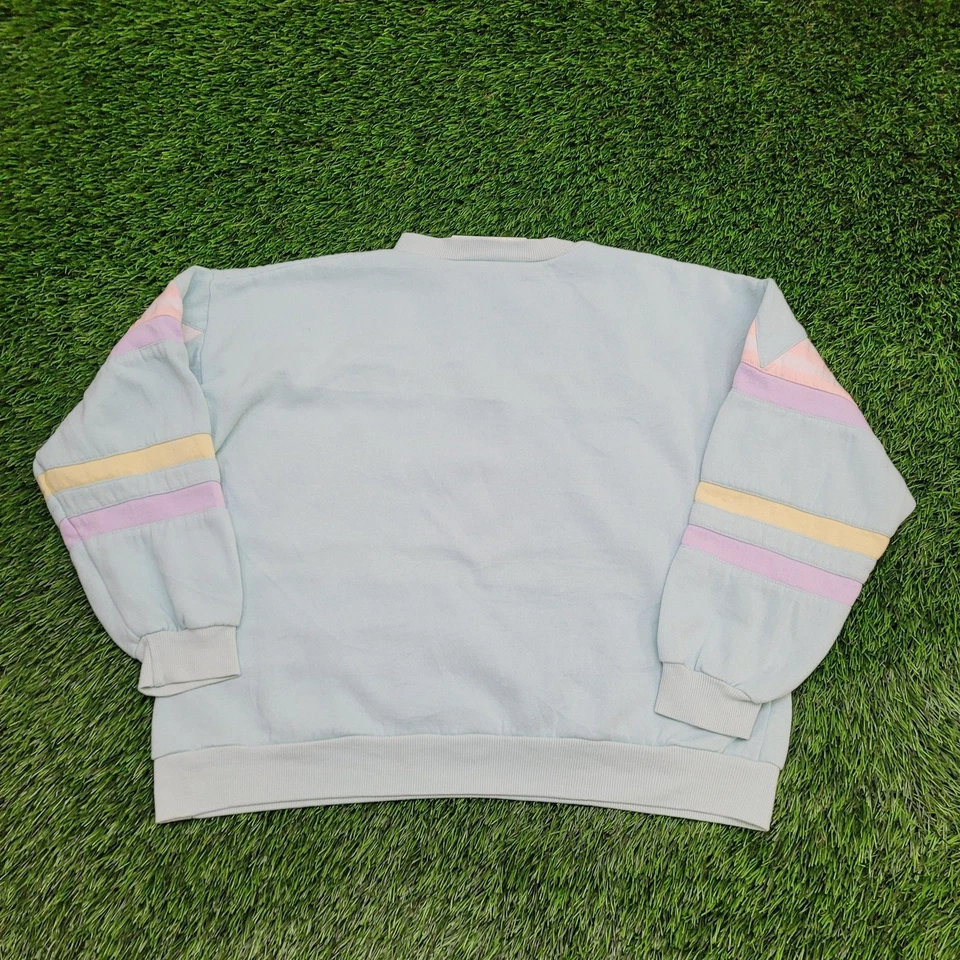 Винтажная женская толстовка 90-х с бриллиантовыми полосками M 21x20 квадратная - Изображение 2 из 4