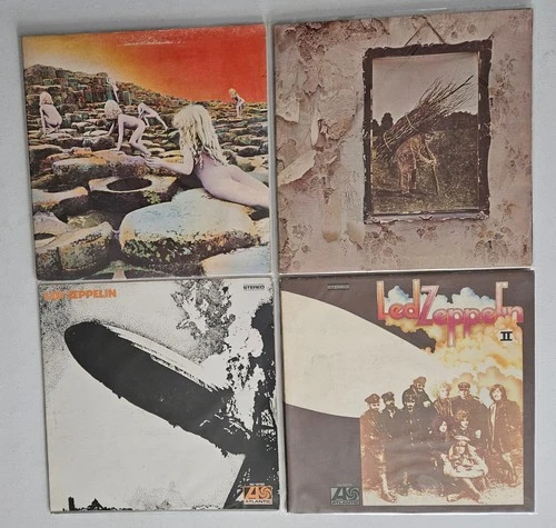 LED ZEPPELIN VINYL LP LOT OF  (4) l ll lV & Houses of the Holy