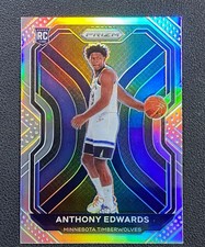 2020-21 Panini Prizm Anthony Edwards RC Rookie #258 Silver