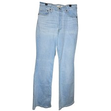 Levi's Ribcage Boot Jeans Light Wash Denim High Waist Button Fly Size 31