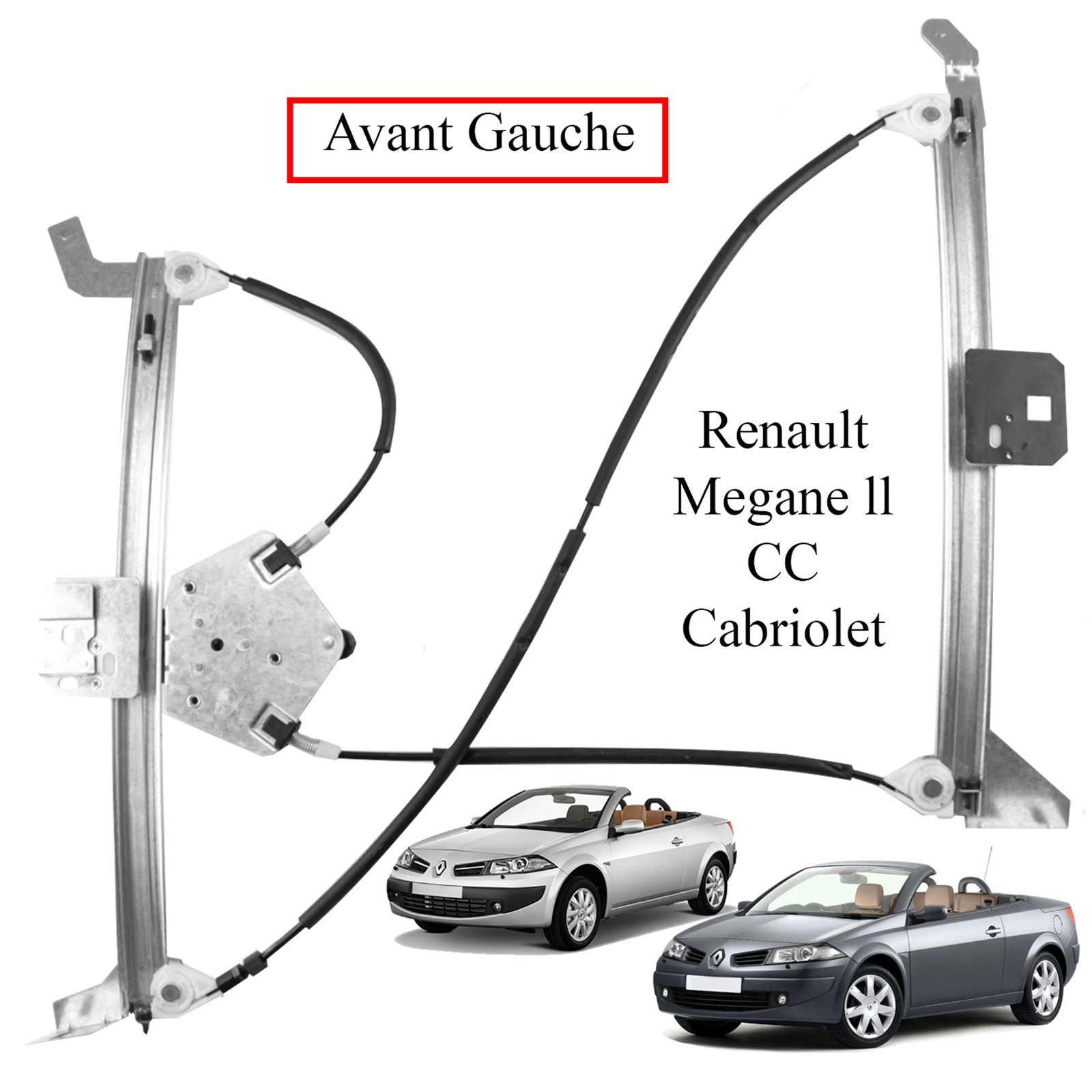 Lève-vitre avant gauche Mégane 2 CC bloqué solution mécanisme de remplacement - 4