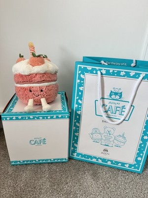 Jellycat Shanghai Executive Melbie Peach Cake & BOX and BAG | eBay UK