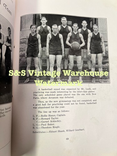 VINTAGE 1924 ARCANUM OHIO ECHO YEARBOOK BOOKLET w/PHOTOS ADVERTISEMENTS FOOTBALL - Picture 10 of 16