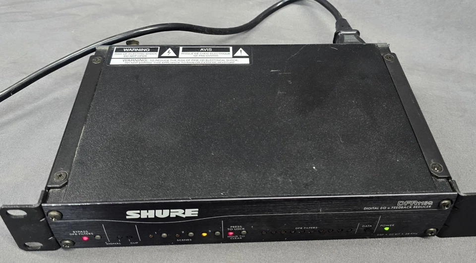Shure DFR11EQ Digital EQ Feedback Reducer Limiter + Rack Mount - Image 3 of 4