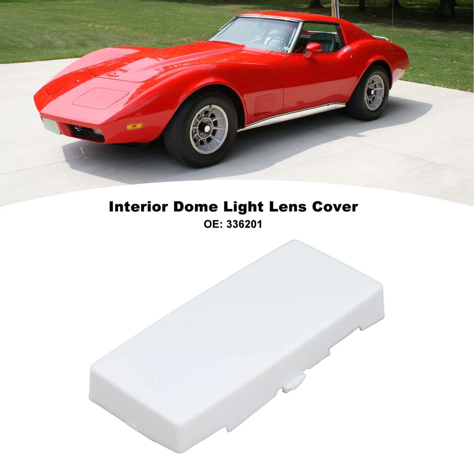 Chevy Corvette Dome Light Lens Cover 1974‑1982 – Interior Replacement Part Foto 4 de 4