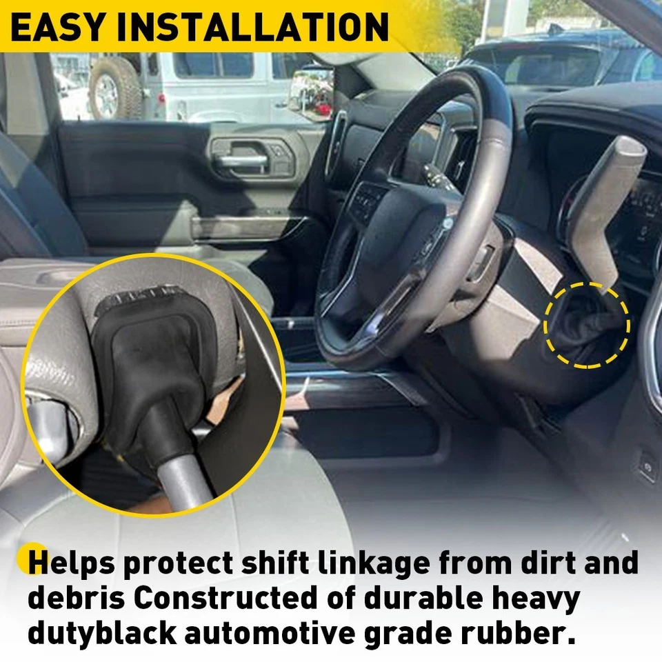 Shifter Lever Handle Boot Seal For 1999-2006 Chevrolet Tahoe Suburban GMC Yukon - Image 4 of 4