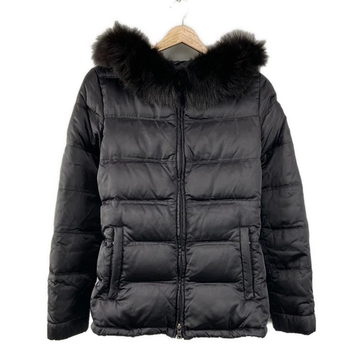 Piumino donna pelliccia di volpe nera 28V060 originale PRADA SPORT 28V060