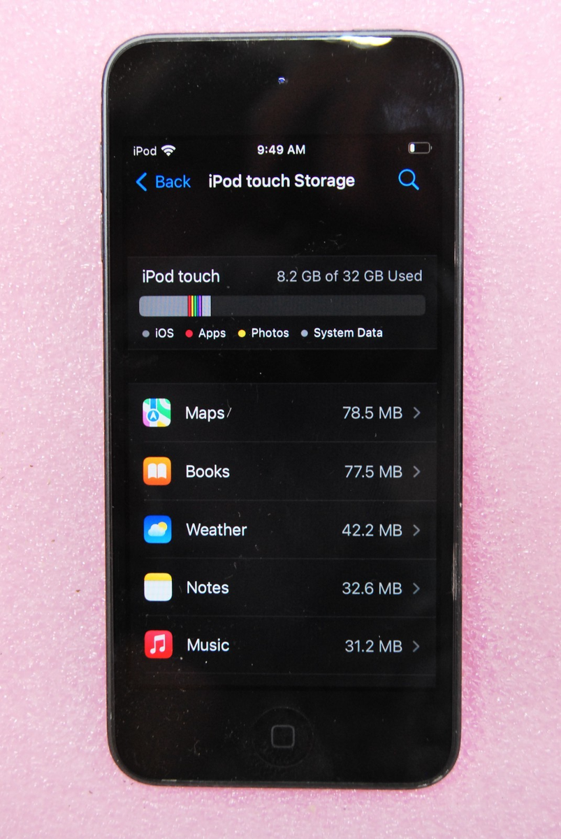 Apple iPod Touch (7th Generation) - Space Gray, 32GB A2178 T8-B11