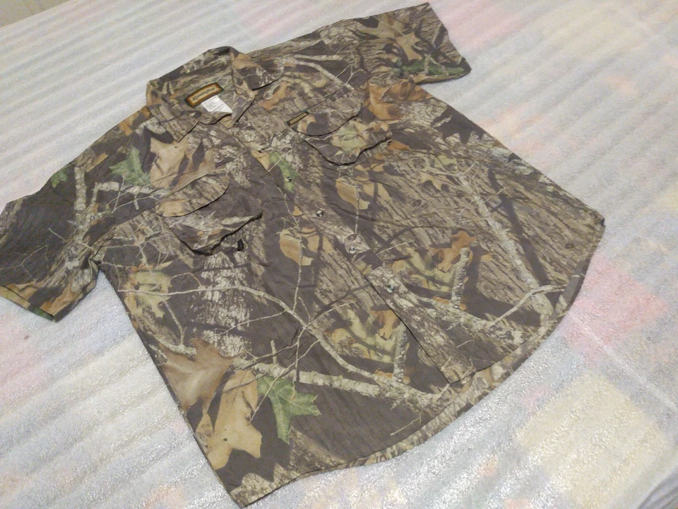 Remington Men's Vented Camouflage short sleeve shirt polyester fabric size XL - Image 2 of 4