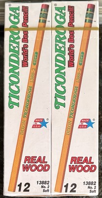 Vintage Dixon Ticonderoga Pencils No. 2 Soft 13882, Made In USA, 6 Boxes, Sealed