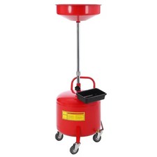 30L Gal Waste Oil Drain Tank, Air Operated Pneumatic Oil Drainer with 15" Funnel