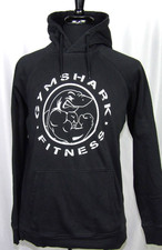 GYMSHARK Pull Over Black Graphic Print Athletic Hoodie Sweatshirt Men's Medium