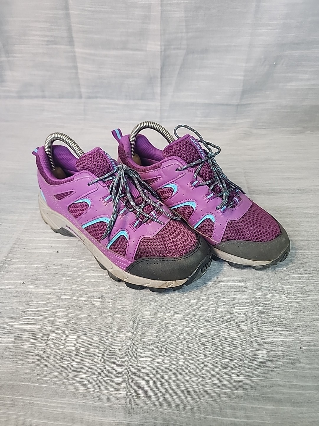 Scarpe da trekking Merrell Oakcreek viola basse stringate impermeabili taglia 5